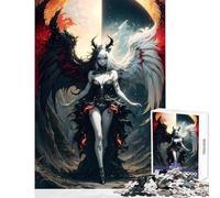 Puzzle da 1000 pezzi Angelo e diavolo gotici Giocattoli antistress Ottimo regalo per giochi Gioco impossibile Allena il tuo cervello e le tue mani Dimensioni 50x75cm