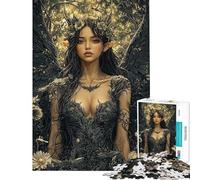 Puzzle da 1000 pezzi "Angelo oscuro in fiore" per adolescenti attività per famiglie divertimento a casa giocattolo educativo 50x75cm