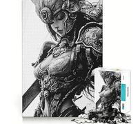 Puzzle da 1000 pezzi "Angelo Samurai Guerriero",divertente attività per allenare la mente,senza sbavature,pezzi ben tagliati,attività coinvolgente per serate tranquille (38x52cm)