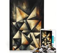 Puzzle da 1000 pezzi "Angular Shadows Dance", gioco interattivo, attività divertenti da fare in casa, ideale come decorazione da scrivania 38x52cm