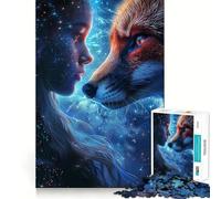 Puzzle da 1000 pezzi "Animali della Galassia Mistica" per adolescenti, ideale per migliorare la memoria, hobby tranquillo, bordi precisi, regalo di compleanno (50x75cm)