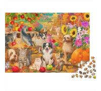 Puzzle Da 1000 Pezzi Animals Per Adulti, Cartone Resistente, A Warm And Colorful Animal Wonderland Gioco Educativo Per Tempo Libero Indoor, Regalo, 70x50cm/1000pcs