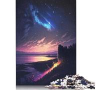 Puzzle da 1000 pezzi Anime Galaxy View per adulti, difficoltà elevata, rafforza i rapporti tra i membri della famiglia (75x50 cm)
