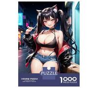 Puzzle Da 1000 Pezzi Anime Girl Cat Ears Puzzle Per Adulti Gioco Per Famiglie Decorazione Perfetta Regali Unici Per Compleanno E Natale 70x50cm/1000pcs