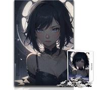 Puzzle da 1000 pezzi Anime Girl Relaxing Solo Quiet Time Giocattolo da gioco con taglio preciso di qualità superiore Dimensioni 50x75cm