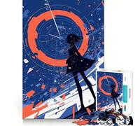 Puzzle da 1000 pezzi "Anime Girl Time Warp" per adolescenti,gioco stimolante per la mente,incastro perfetto,senza spazi vuoti,rilassante attività di gruppo al chiuso (38x26cm)