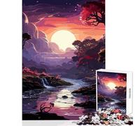 Puzzle da 1000 pezzi Anime Magical River Toy Wall Decor Ottimi regali e giocattoli Gioco per famiglie con poster abbinato e foglio di quiz Dimensioni 38x26cm
