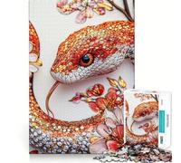 Puzzle da 1000 pezzi Anno del Serpente per adulti Pensa,allena,gioca Incastra bene i pezzi,nessun pezzo si stacca alleviare lo stress (38x52cm)