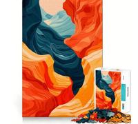 Puzzle da 1000 pezzi Antelope Canyon,minimalista,a incastro preciso,gioco di logica,stimolante per il relax,regalo di Natale (38x26cm)