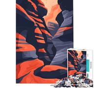 Puzzle da 1000 pezzi Antelope Canyon Travel Art Brain Intelligence Challenge Giocattolo avvincente Gioco educativo Corsa di velocità manuale Regalo per compleanni (Dimensioni 38x26cm)