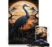 Puzzle da 1000 pezzi "Antica cicogna nera" per adolescenti, ideale per stimolare la chiarezza mentale e creare un'atmosfera accogliente Perfetto come regalo per le vacanze (38x26cm)