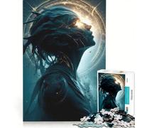 Puzzle da 1000 pezzi "Antica Sentinella Divina", gioco interattivo, allena la mente e la mano, con pezzi ad incastro di forma casuale 50x75cm