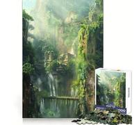 Puzzle da 1000 pezzi "Antico Tempio nella Giungla" per ragazzi, stimolante e divertente, con bordi lisci, ideale come regalo di compleanno (38x52cm)