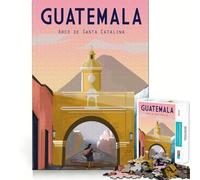 Puzzle da 1000 pezzi Antigua Guatemala Gioco di assemblaggio pulito Stimolante per la mente Rilassante Regalo di compleanno divertente (38x26cm)