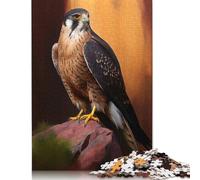 Puzzle da 1000 pezzi Aplomado Falcon Puzzle con pittura a olio per adulti Puzzle in cartone Puzzle di gioco impegnativi 38x26 cm/1000 pezzi