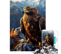 Puzzle da 1000 pezzi Aquila Dorata Puzzle da 1000 pezzi Decorazione per la casa Giocattolo Perfetto per la decorazione Ideale come regalo (38x52cm)