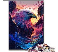 Puzzle da 1000 pezzi "Aquila magica" in legno, perfetto per decorare la casa o l'ufficio, ideale come regalo di Natale 50x75cm, decorazione artistica fai da te, perfetto regalo di compleanno