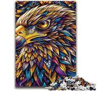 Puzzle da 1000 pezzi "Aquila psichedelica" per adulti e adolescenti, gioco stimolante e interazione tra genitori e figli, 50x75cm
