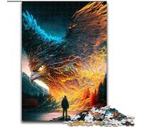 Puzzle da 1000 pezzi, aquila reale, in legno, sfida di interazione familiare e di intelletto, sfida di attività per famiglie, 1000 pezzi(50x75cm)
