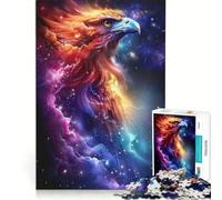 Puzzle da 1000 pezzi "Aquile Cosmiche in Volo", gioco rompicapo, allena la mente e la manualità, ideale come decorazione da scrivania 38x52cm