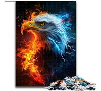 Puzzle da 1000 pezzi "Aquile di ghiaccio e fuoco" Puzzle in cartone, per adolescenti e ragazzi, ideale come regalo di compleanno e di festa 1000 pezzi(26x38cm)