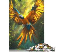 Puzzle da 1000 pezzi "Ara maestosa tropicale nella foresta pluviale", per adulti, difficoltà alta, giochi rilassanti, giocattolo, regalo di Halloween, 1000 pezzi (75x50 cm)