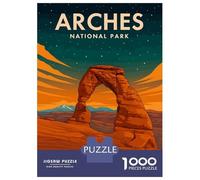 Puzzle Da 1000 Pezzi Arches National Park Night Puzzle Per Adulti Giochi Rilassanti Vacanza A Casa Passatempo Regali Unici Per Compleanno E Natale 70x50cm/1000pcs