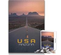 Puzzle da 1000 pezzi Arizona Road Trip per adolescenti, gioco per lo sviluppo del pensiero logico, ottimo regalo per momenti significativi, dimensioni 50x75cm