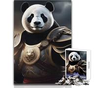 Puzzle da 1000 pezzi Armatura del Signore Panda, gioco di apprendimento consapevole e divertente, celebrazioni gioiose, dimensioni 50x75cm