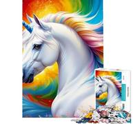 Puzzle da 1000 pezzi "Armonia Celeste Unicorno" - Difficile e stimolante - Gioco pratico per ragazzi dai 14 anni in su (38x26cm)