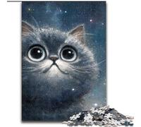 Puzzle da 1000 pezzi Art Cat Puzzle da 1000 pezzi per adulti Giochi e regali educativi impossibili per la decorazione della casa (dimensioni 50x75cm)