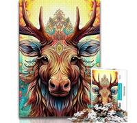 Puzzle da 1000 pezzi Art Moose Puzzle da 1000 pezzi per adulti e adolescenti allena il cervello e le mani regalo per amici e familiari (50x75cm)