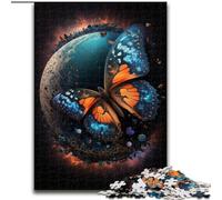 Puzzle da 1000 pezzi "Arte Sogno Farfalla" in legno, gioco rompicapo, gioco interattivo per famiglie, adatto a tutte le età(50x75cm)