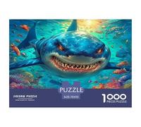 Puzzle Da 1000 Pezzi Artistic Animals, Per Adulti E Famiglia, Puzzle Impegnativo, Regali Per Donne E Uomini, Tema Deep Sea Shark, 70x50cm/1000pcs | Intrattenimento Creativo