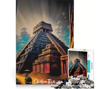 Puzzle da 1000 pezzi Artsy Chichen Itza per adulti, giocattolo educativo, rilassante e stimolante per la mente, ideale come regalo 50x75cm