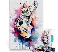 Puzzle da 1000 pezzi Asheera Watercolors per ragazzi, stimola la memoria, rilassa e migliora la precisione dei bordi 50x75cm