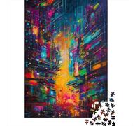 Puzzle da 1000 pezzi astratto Neo Tokyo per adulti e adolescenti, puzzle di carta, gioco educativo, sfida, giocattolo, regali di compleanno, 1000 pezzi (38x26 cm)