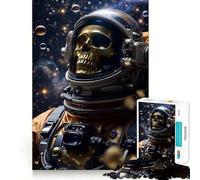 Puzzle da 1000 pezzi Astro Skull,gioco di precisione,divertente e stimolante per la mente,ideale per rilassarsi e per il compleanno (50x75cm)