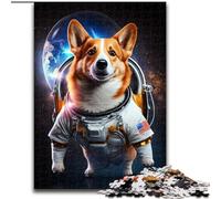 Puzzle da 1000 pezzi "Astronaut Corgi" per adulti, perfetto per il divertimento in famiglia durante compleanni e Natale (dimensioni 26x38cm).