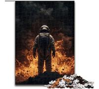 Puzzle da 1000 pezzi "Astronauta Catastrofe" in legno, divertente regalo e attività per la casa, 50x75cm, rompicapo stimolante, giocattolo rilassante per adolescenti