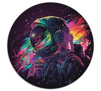 Puzzle da 1000 pezzi "Astronauta colorato", regalo rotondo, 1000 pezzi, attività divertenti a casa, regalo di compleanno, regali da viaggio, 67,5x67,5 cm