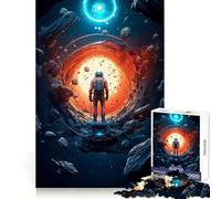 Puzzle da 1000 pezzi "Astronauta e l'ignoto" Stimolante per la mente, per il tempo libero e il divertimento, con chiusura di sicurezza, ideale come regalo di compleanno (38x26cm)