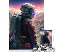 Puzzle da 1000 pezzi Astronauta in montagna Decorazione per la casa Giocattoli Ottimi regali e giocattoli Gioco pratico Interessante riduzione dello stress Dimensioni 50x75cm