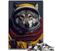 Puzzle da 1000 pezzi Astronauta Lupo Adatto per età 14+ Gioco intellettuale Gioco educativo per compleanno e Natale 50x75cm