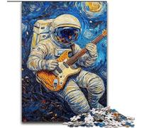 Puzzle da 1000 pezzi "Astronauta nel cielo notturno" per adulti e ragazzi, collezione di giocattoli, giochi intellettuali e artisti, belle arti (26x38cm)