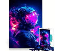 Puzzle da 1000 pezzi "Astronauta nella nebulosa",incastro preciso,gioco di logica,gioco di pensiero,rilassante,regalo di Natale artistico (50x75cm)