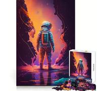 Puzzle da 1000 pezzi "Astronauta nella terza dimensione" per adolescenti, esercizio mentale, calma e relax, incastro perfetto, bel regalo (38x52cm)