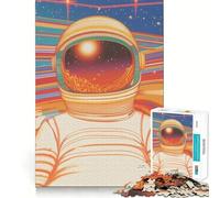 Puzzle da 1000 pezzi "Astronauta nello spazio" Gioco di assemblaggio pulito e stimolante per la mente,ideale per rilassarsi e creare un'atmosfera divertente,perfetto come regalo di compleanno 50x75cm