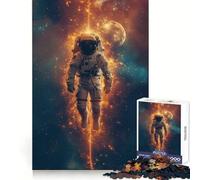 Puzzle da 1000 pezzi "Astronauta nello spazio" per adolescenti, esercizio mentale, calma e relax, incastro perfetto, bel regalo (38x52cm)