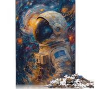 Puzzle da 1000 pezzi "Astronauta nello spazio" per adulti. Interessanti giochi di puzzle per adulti contro lo stress. 1000 pezzi (75x50 cm).